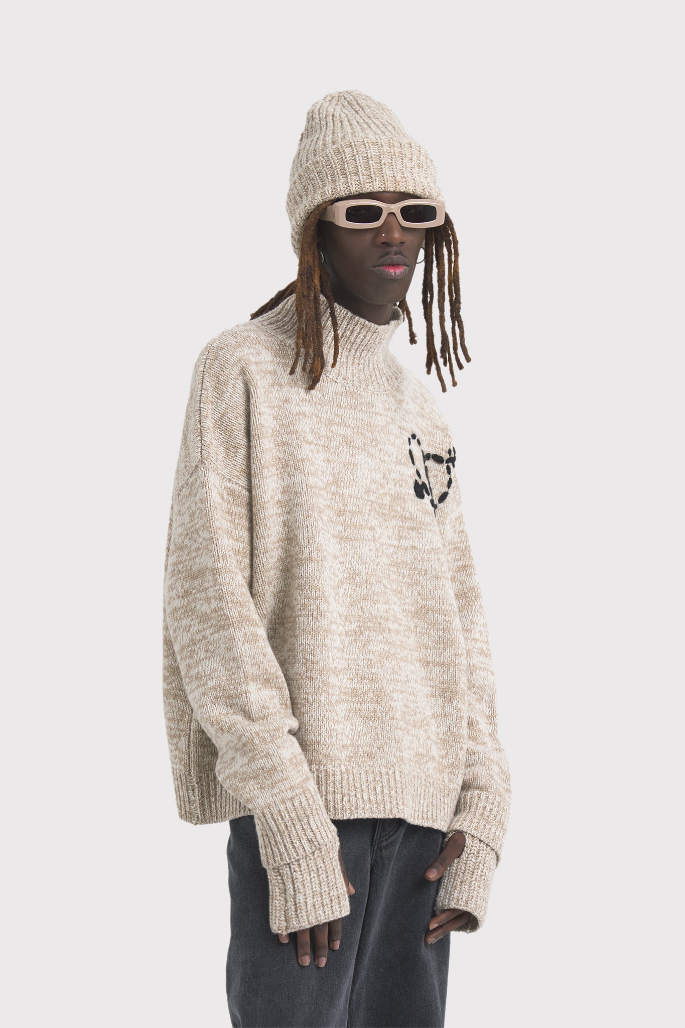 ÉTUDES QUARTIER MOULINE BEIGE KNITWEAR 5