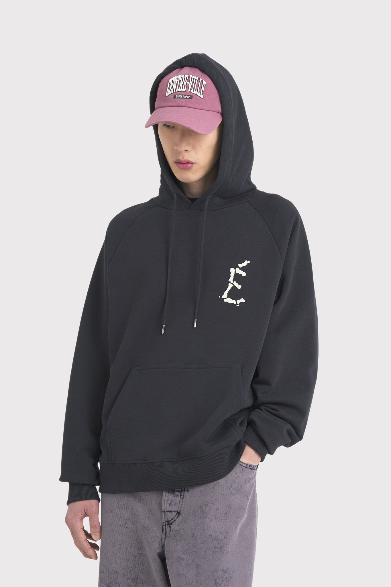 ÉTUDES RACING SKELETONS BLACK WASHED SWEATSHIRTS 4