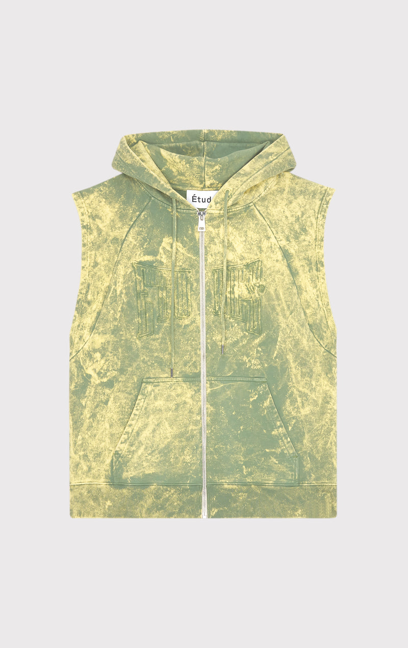 ÉTUDES RACING SL ZIP BOXING OLIVE SKY SWEATSHIRTS 1