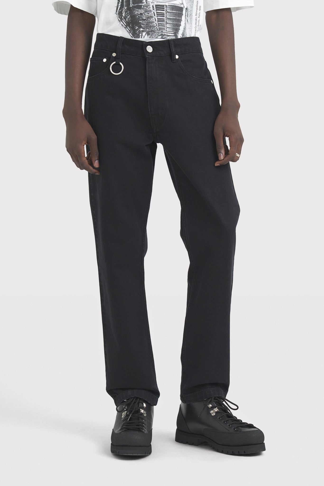 ÉTUDES RELIC DENIM BLACK RINSED TROUSERS 4