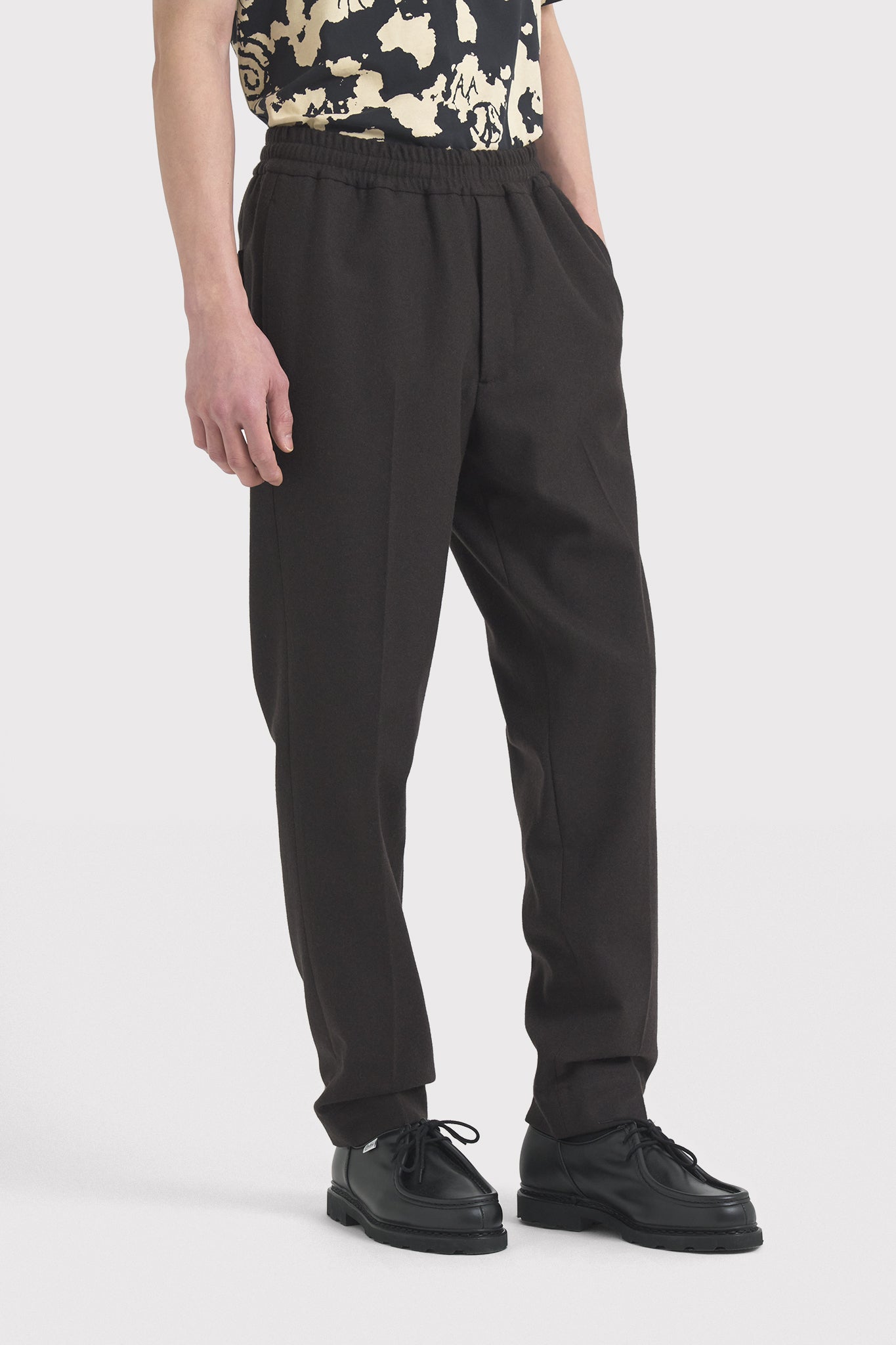 ÉTUDES ROMANCE FLANNEL DK BROWN TROUSERS 4