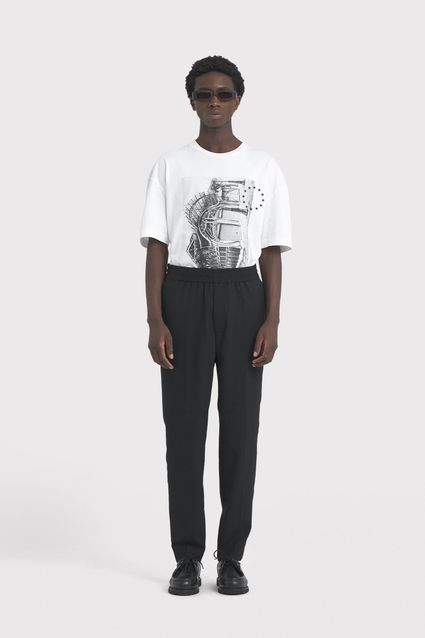 ÉTUDES ROMANCE WOOL BLACK TROUSERS 1