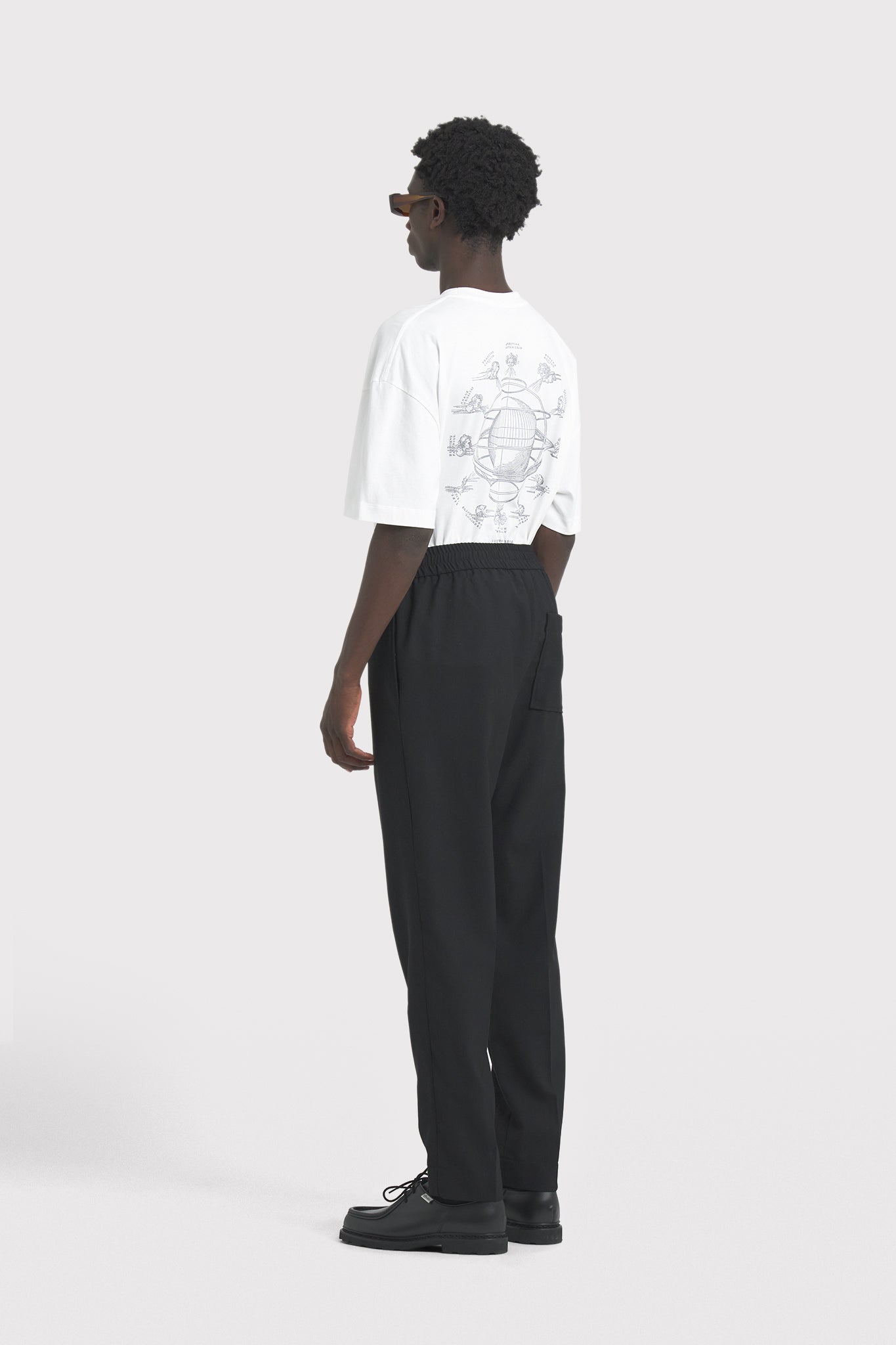 ÉTUDES ROMANCE WOOL BLACK TROUSERS 3