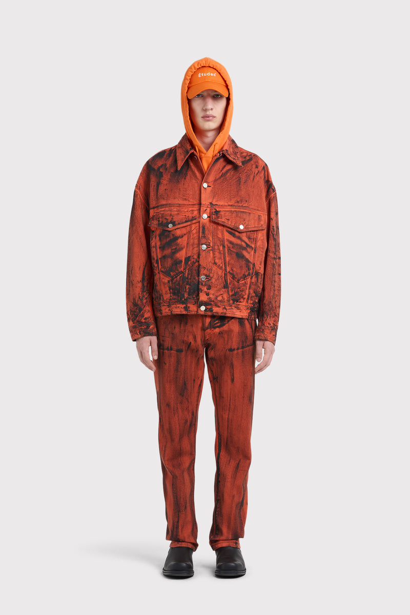 SHADOW DENIM DYED PAINT ORANGE PEINTURE TEINTE ORANGE 3