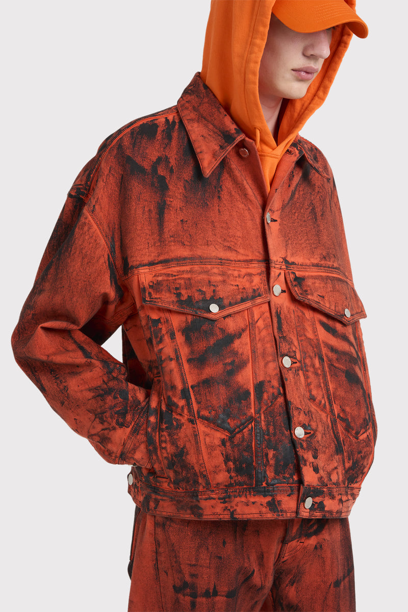 SHADOW DENIM DYED PAINT ORANGE PEINTURE TEINTE ORANGE 2
