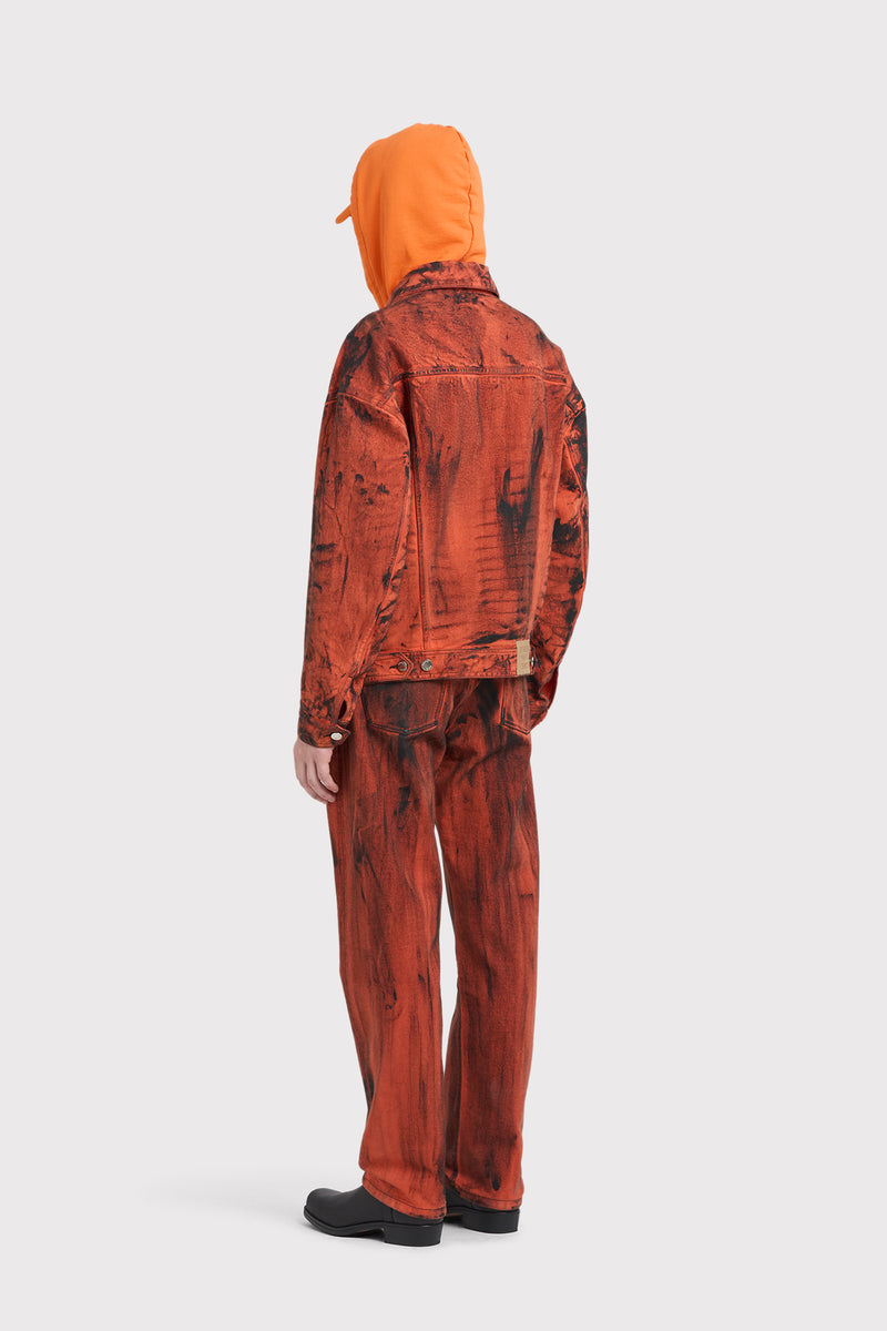 SHADOW DENIM DYED PAINT ORANGE PEINTURE TEINTE ORANGE 4