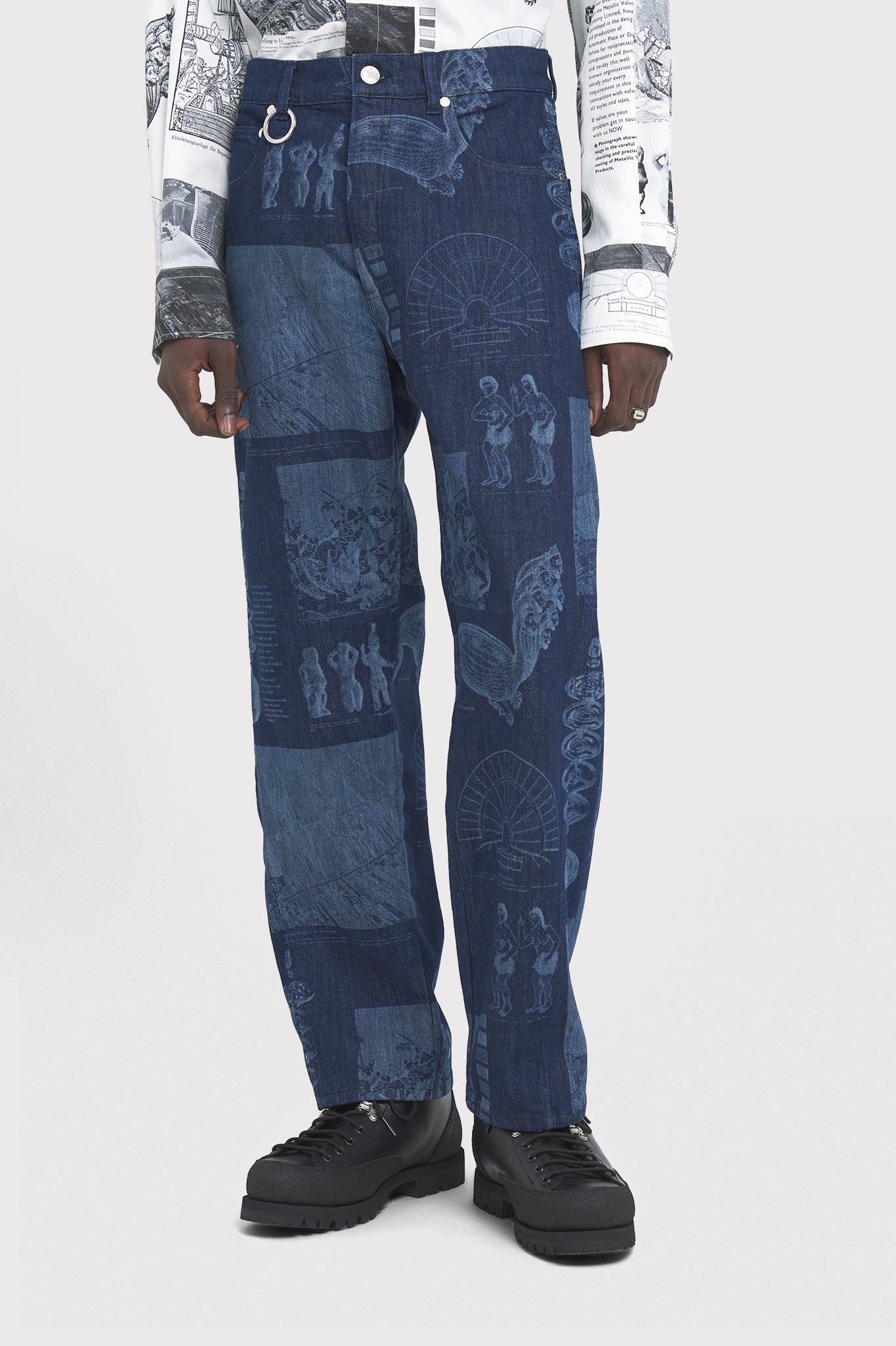 ÉTUDES SIDE BATIA SUTER DENIM BLUE TROUSERS 4