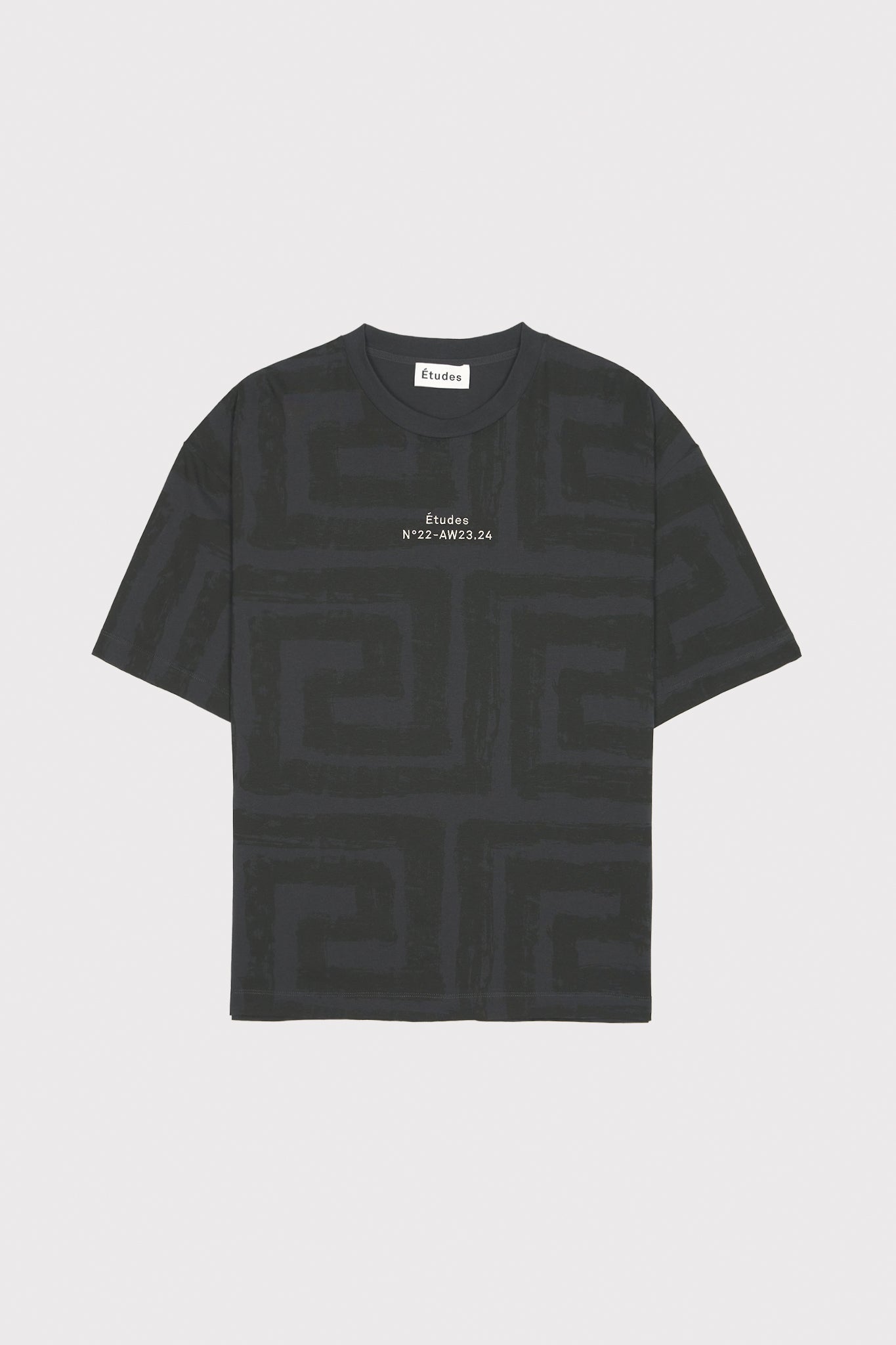 ÉTUDES SPIRIT ALLOVER MAZE BLACK T-SHIRTS 2