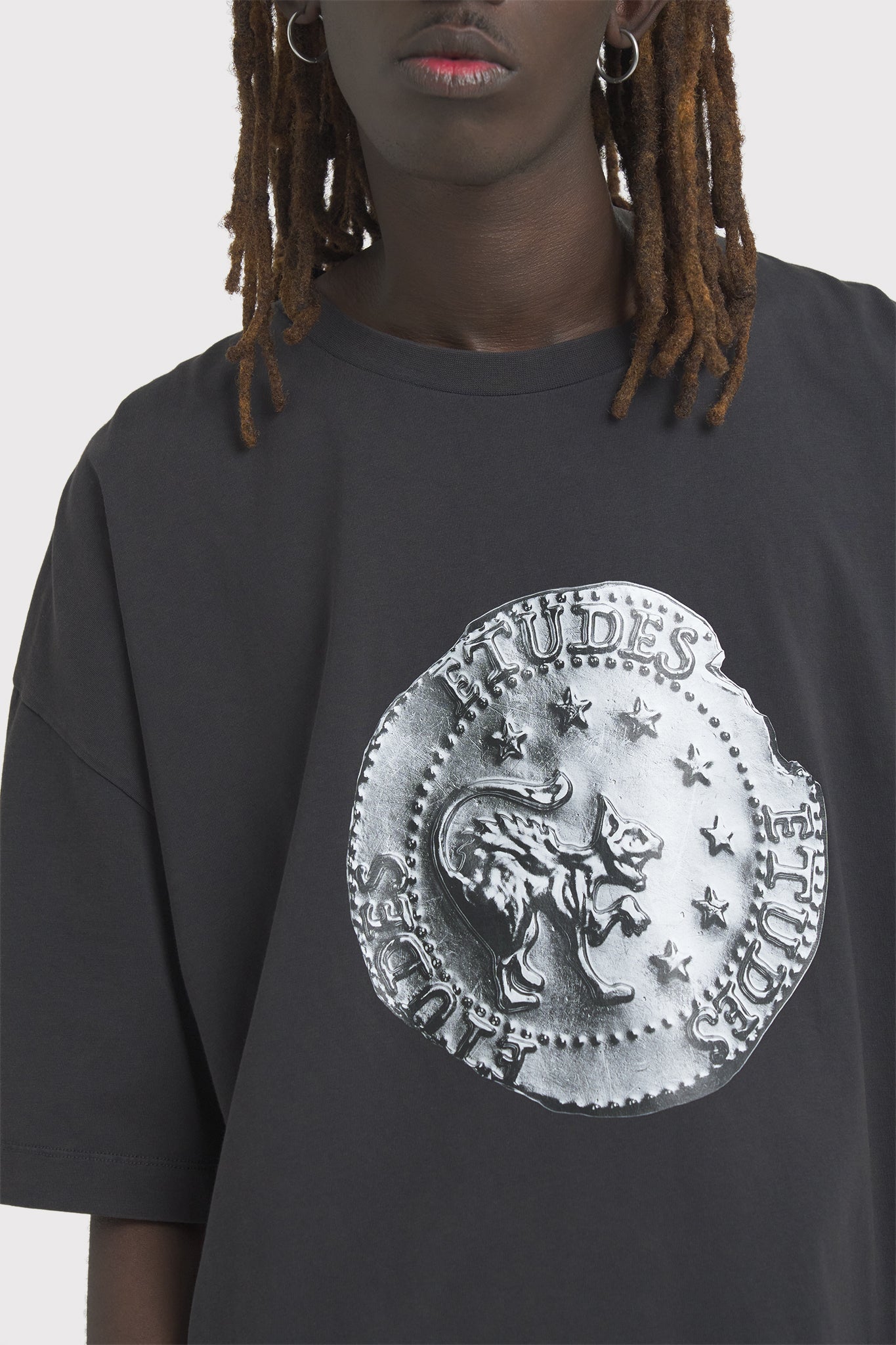 ÉTUDES SPIRIT COIN BLACK WASHED T-SHIRTS 4