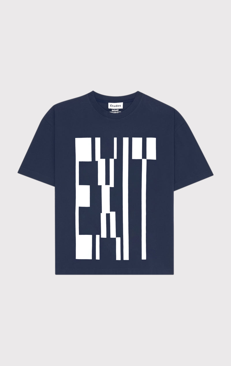 ÉTUDES SPIRIT EXIT NAVY T-SHIRT 1