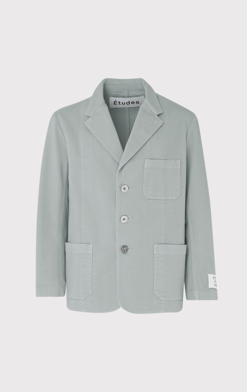 ÉTUDES SQUARE DENIM DYED PIGEON OUTERWEAR 1