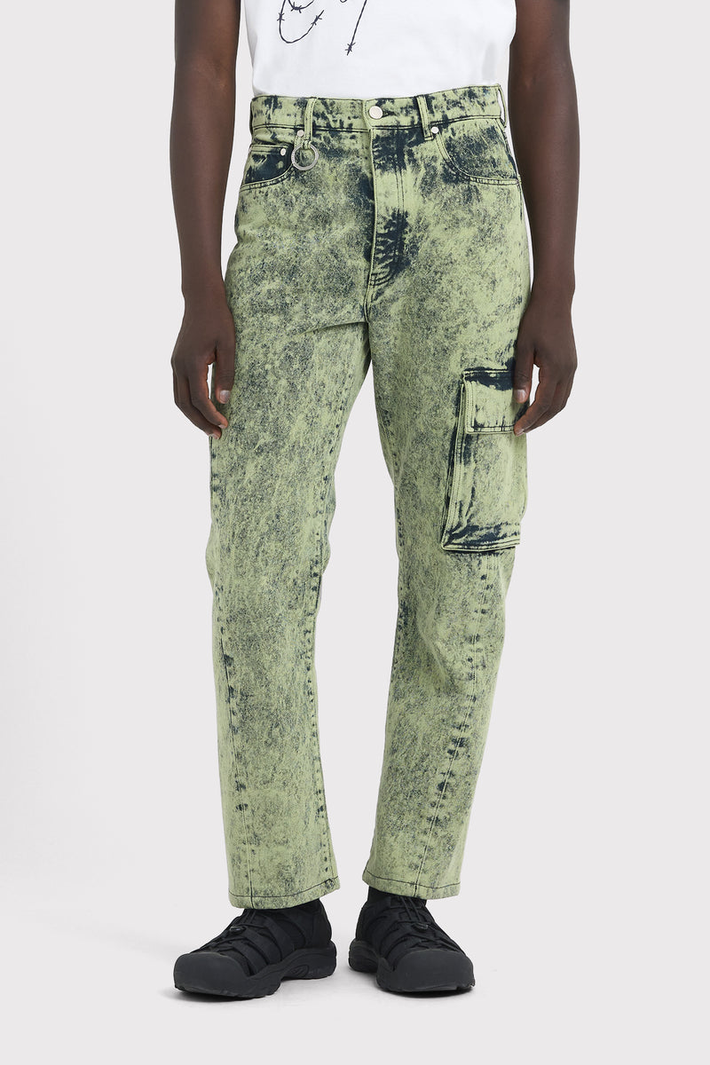 SURFACE DENIM ACID DYED OLIVE DYED OLIVE 2