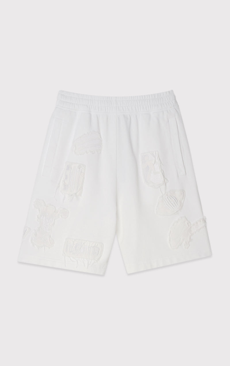 ÉTUDES TEMPERA SHORTS PATCHES WHITE TROUSER 1