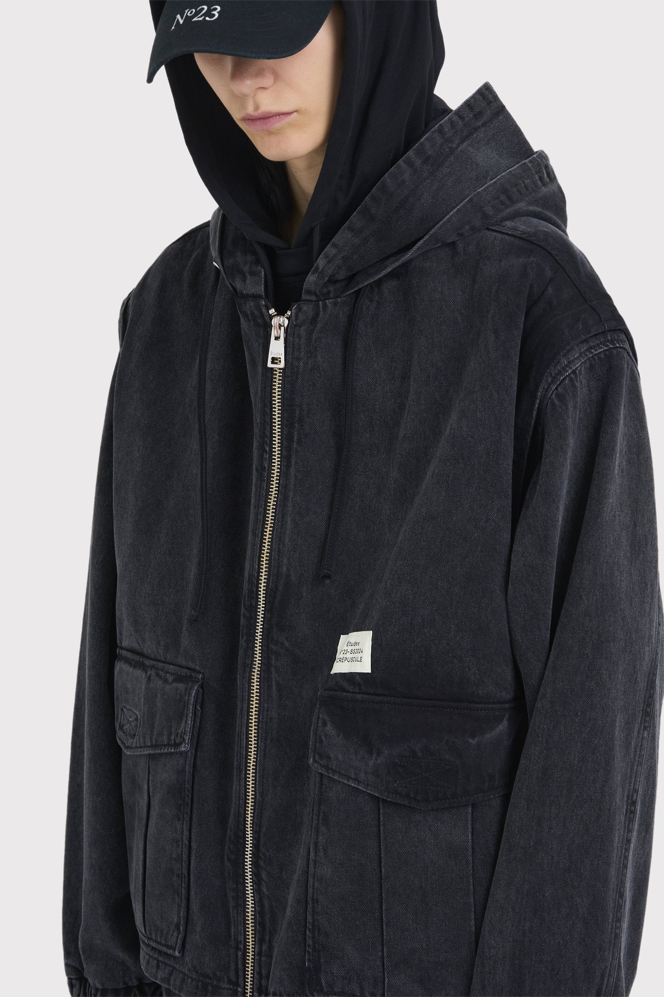 ÉTUDES TRICKY DENIM WASHED BLACK OUTERWEAR 2