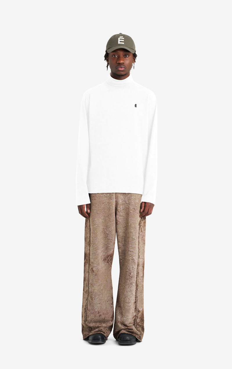 T-SHIRT COL ROULÉ ETUDES STUDIO É BLANC 2