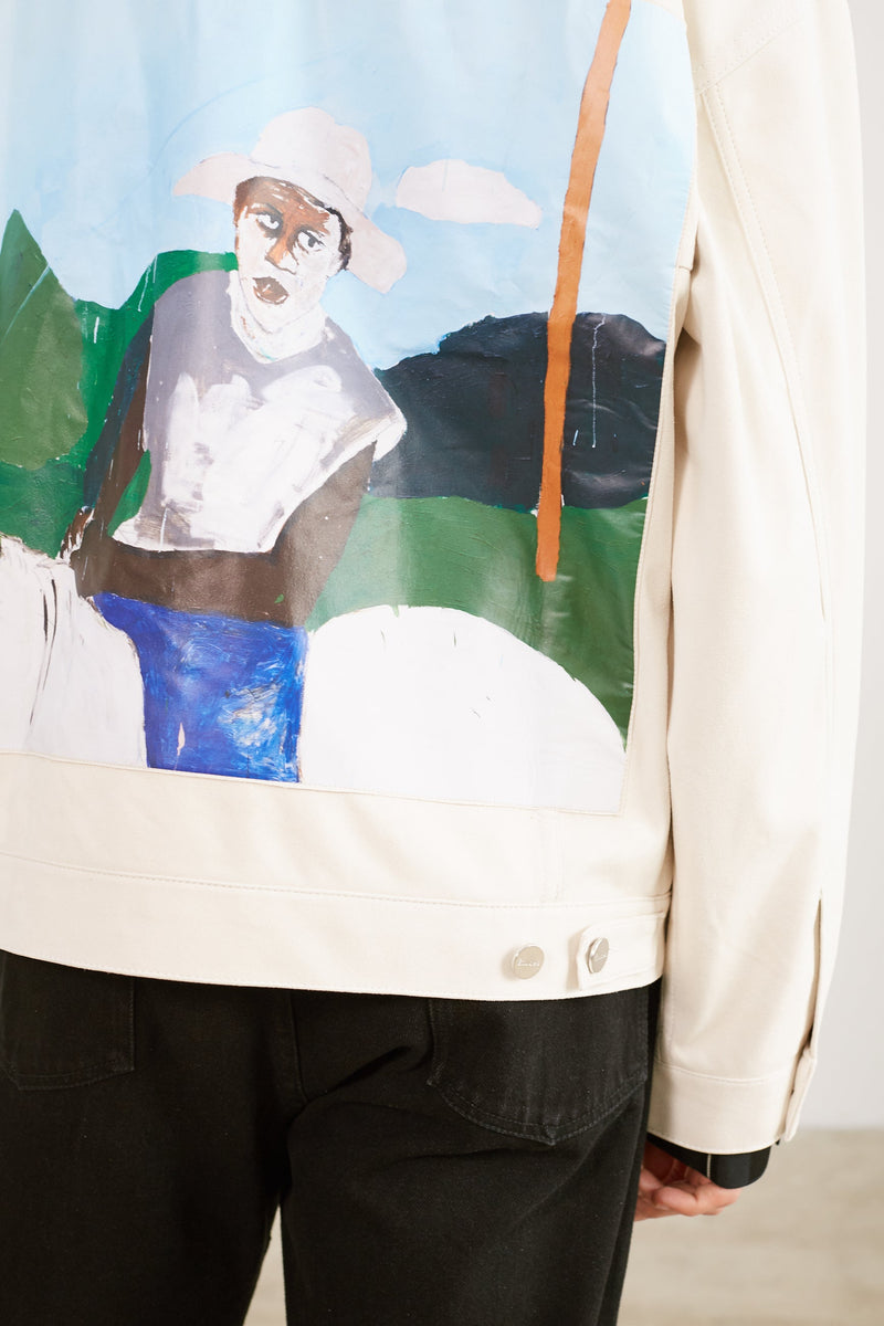 VERTIGE HORSE SUEDE JACKET OFF WHITE 6