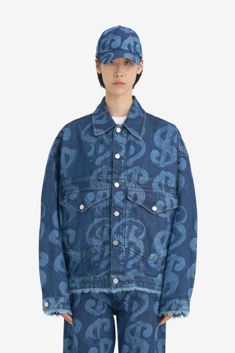 LOOSE DENIM JACKET ANDY WARHOL BLUE 3