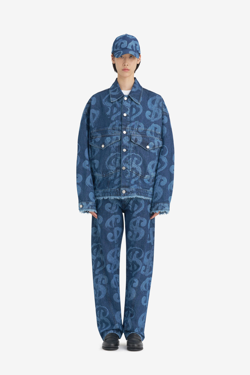 LOOSE DENIM JACKET ANDY WARHOL BLUE 7