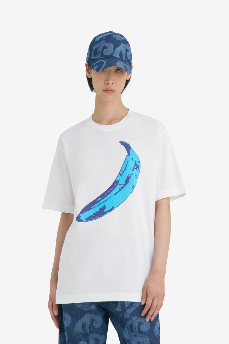 REGULAR T-SHIRT BANANA ANDY WARHOL WHITE 3