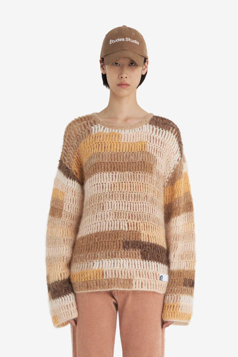 CROCHET ROUNDNECK BROWN 2