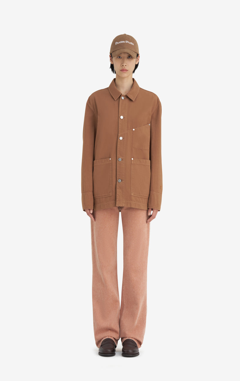 VESTE OUVRIÈRE EN SERGÉ 42 / CAMEL