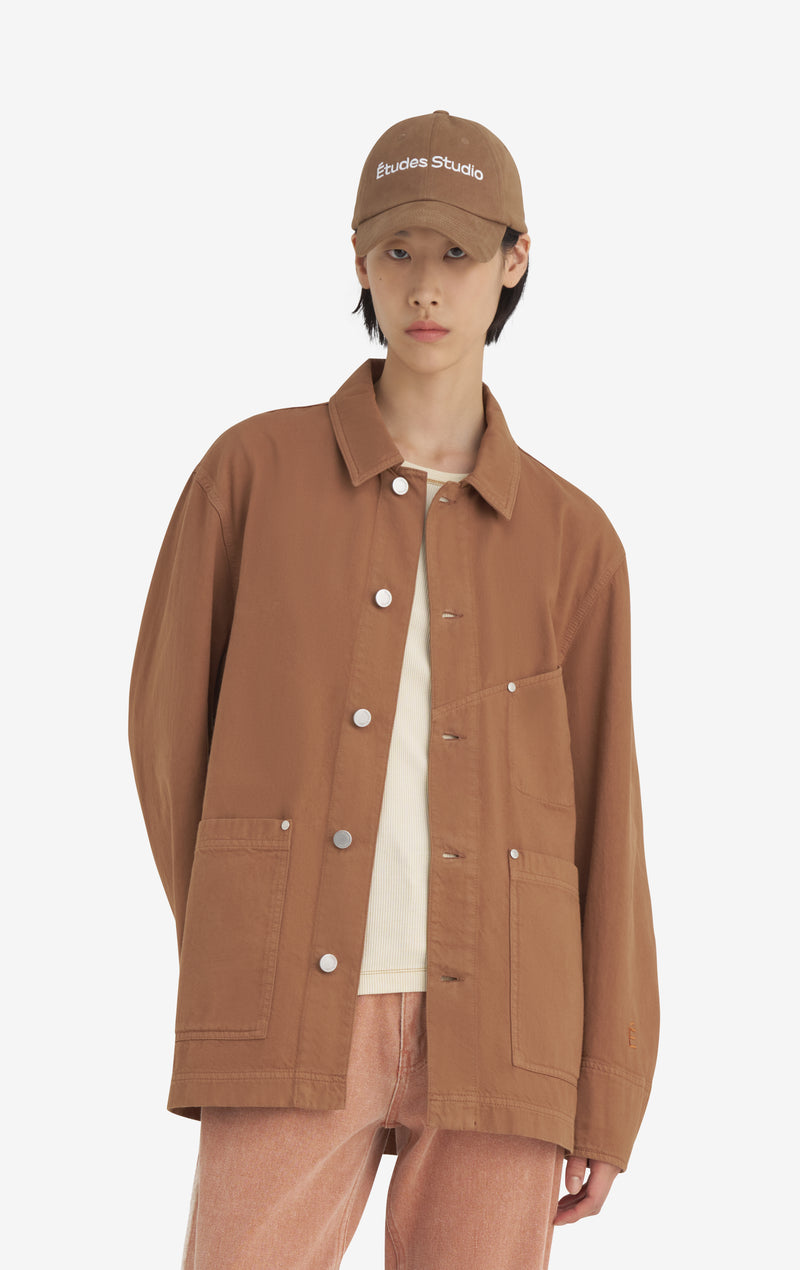 VESTE OUVRIÈRE EN SERGÉ 42 / CAMEL