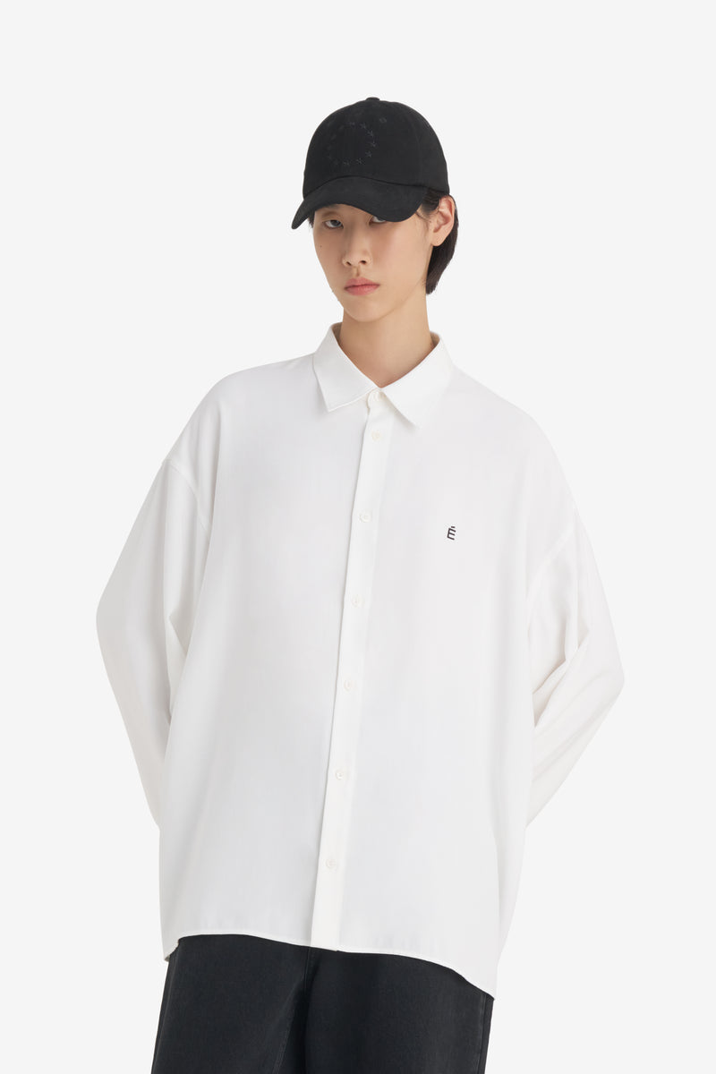 OVERSIZED SHIRT É - WHITE WHITE 3