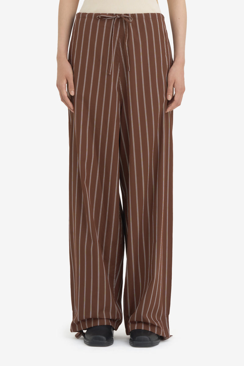 CASUAL PANT STRIPED MARRON NSP 2