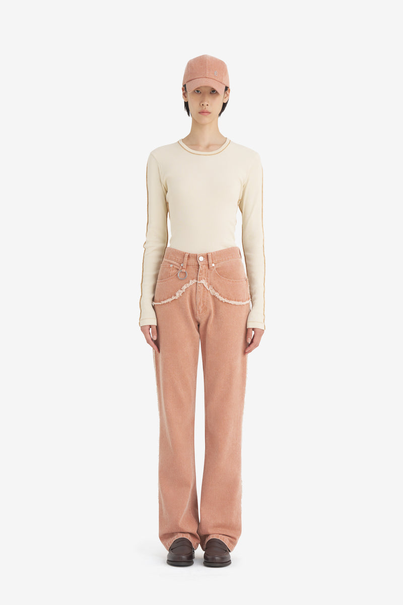 BOOTCUT JEANS ABRICOT 5