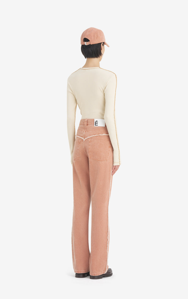 JEAN BOOTCUT 42 / ABRICOT