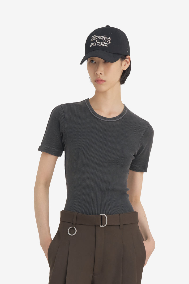 LOOSE SUIT PANT DK BROWN 7