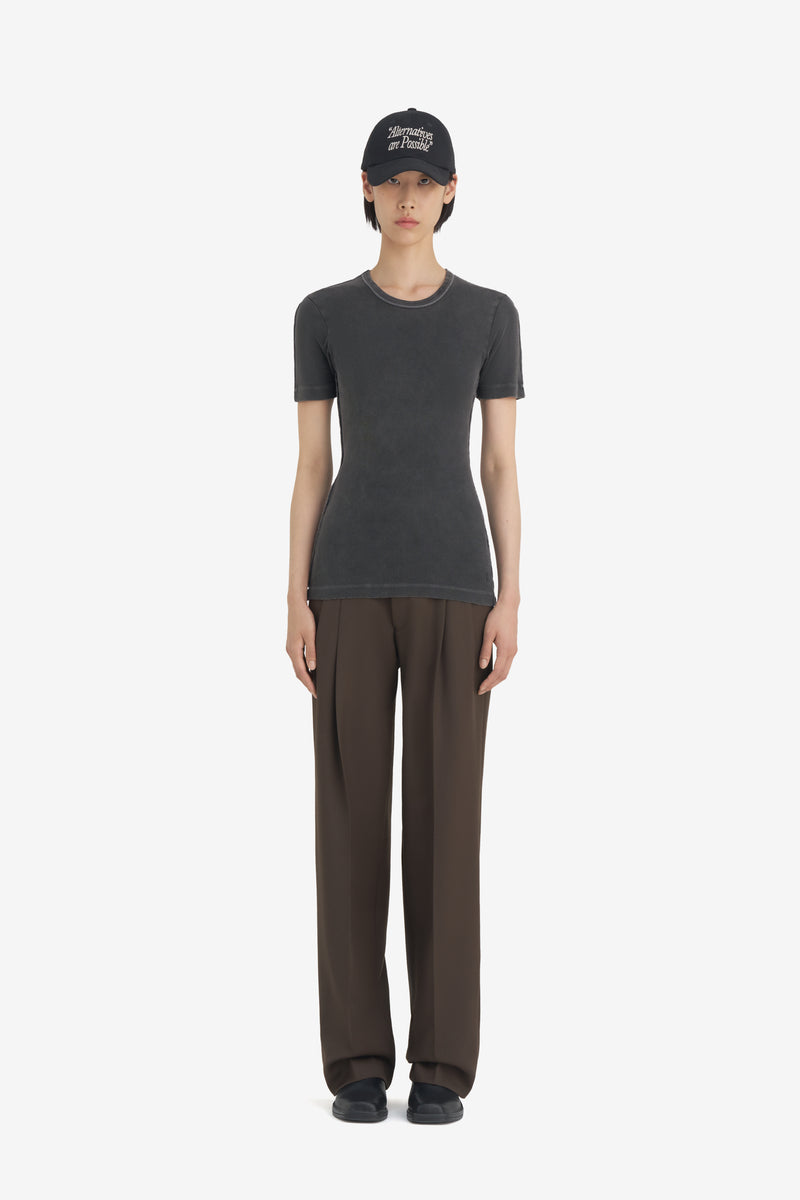 RIB T-SHIRT WASH BLACK 5