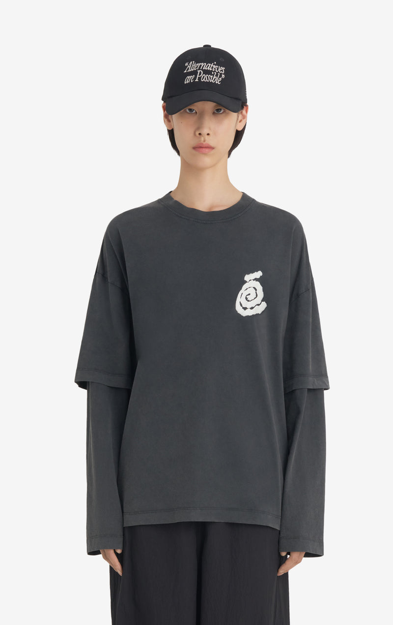 DOUBLE SLEEVE T-SHIRT SPIRAL