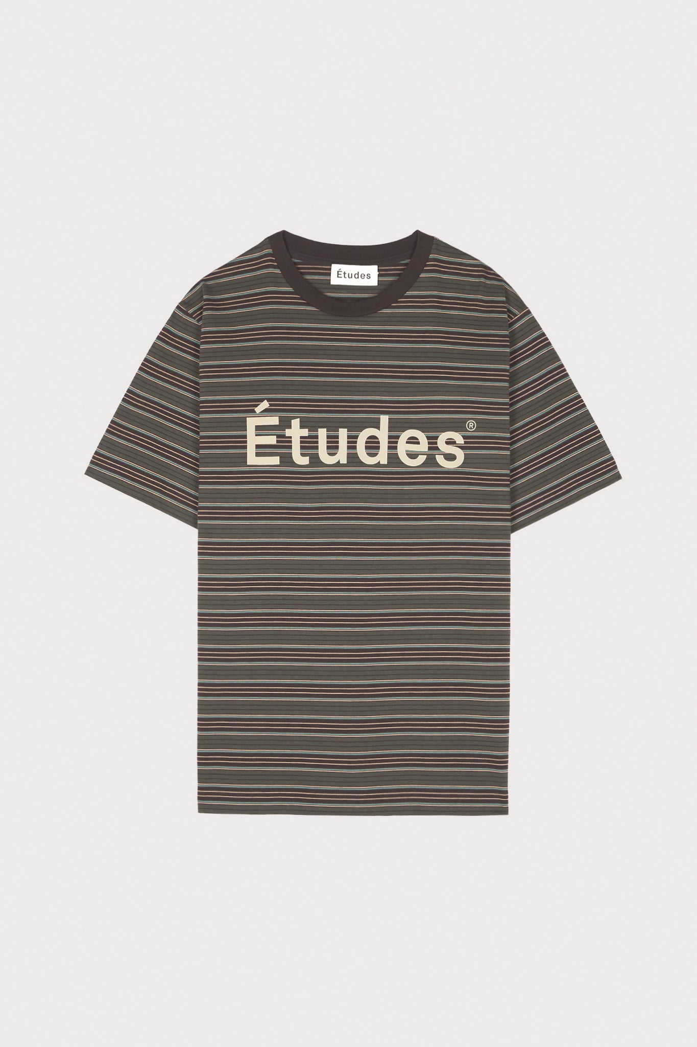 ÉTUDES WONDER ETUDES BROWN STRIPED T-SHIRTS 2