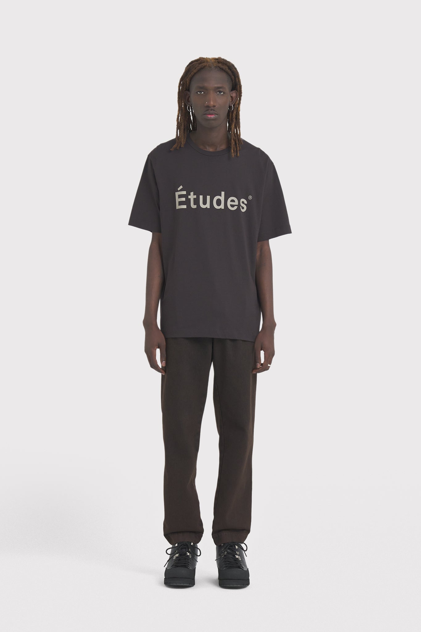 ÉTUDES WONDER ETUDES DK BROWN T-SHIRTS 1