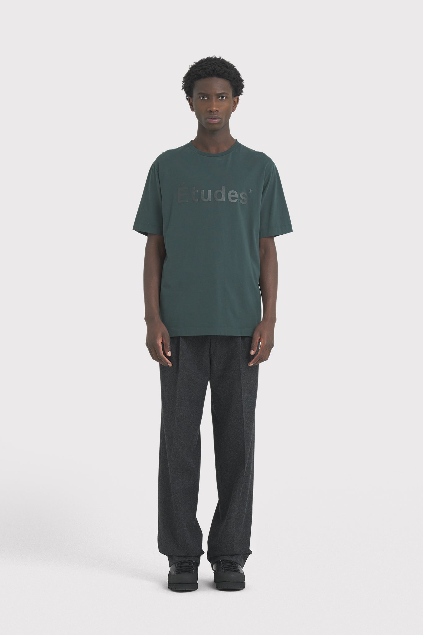 ÉTUDES WONDER ETUDES DK GREEN WASHED T-SHIRTS 1