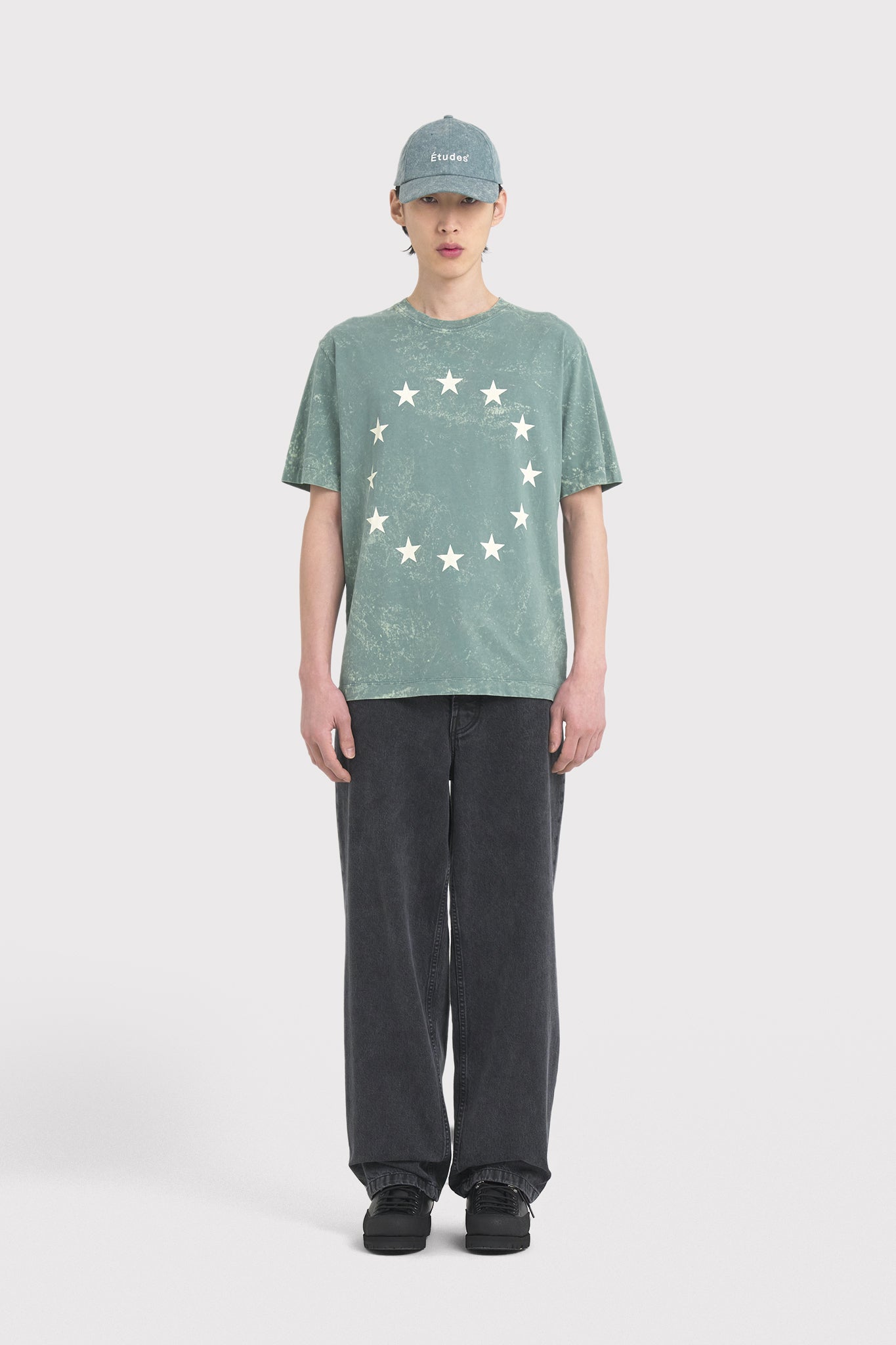 ÉTUDES WONDER EUROPA BLEACHED BLUE T-SHIRTS 1