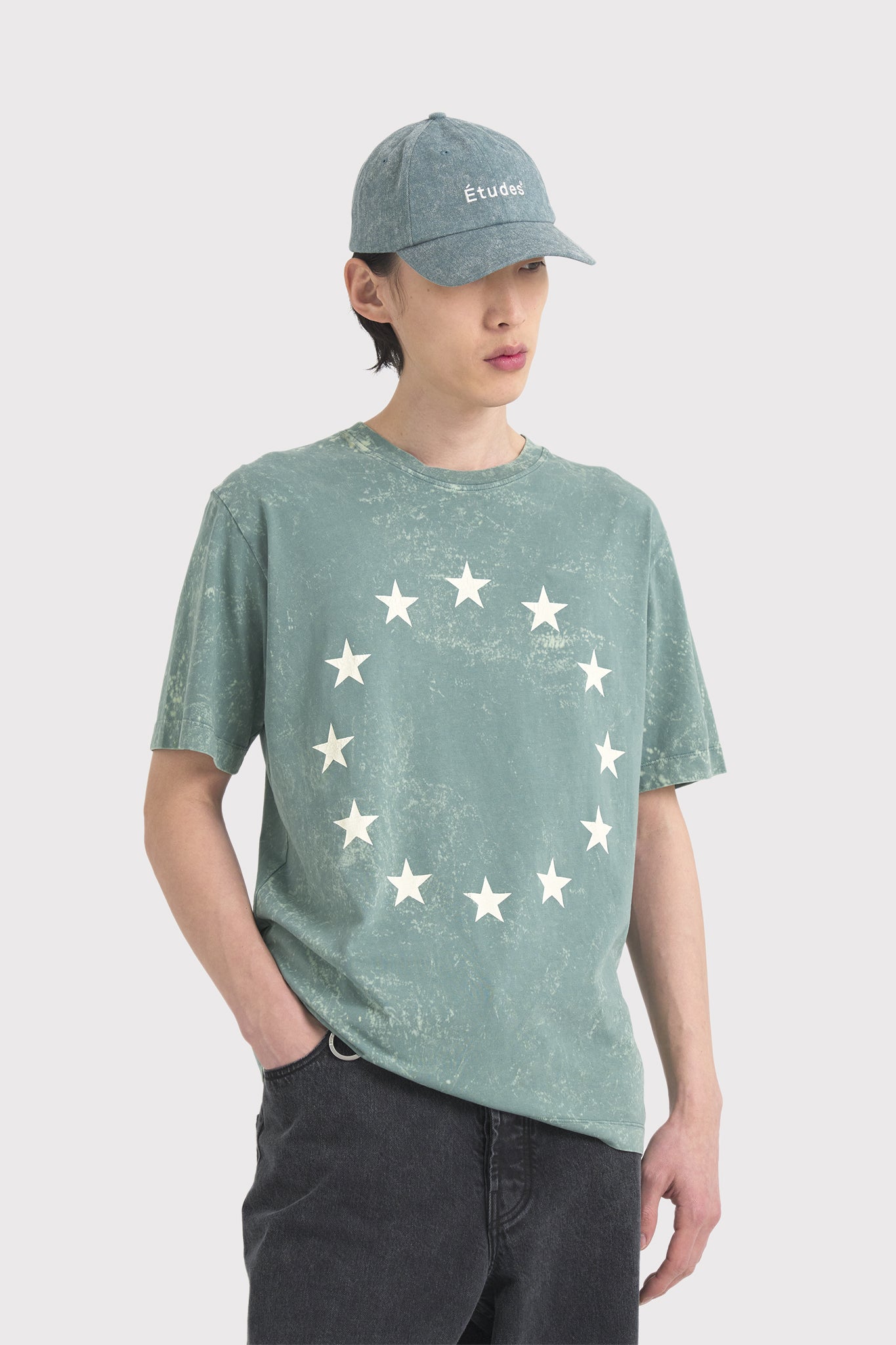 ÉTUDES WONDER EUROPA BLEACHED BLUE T-SHIRTS 3