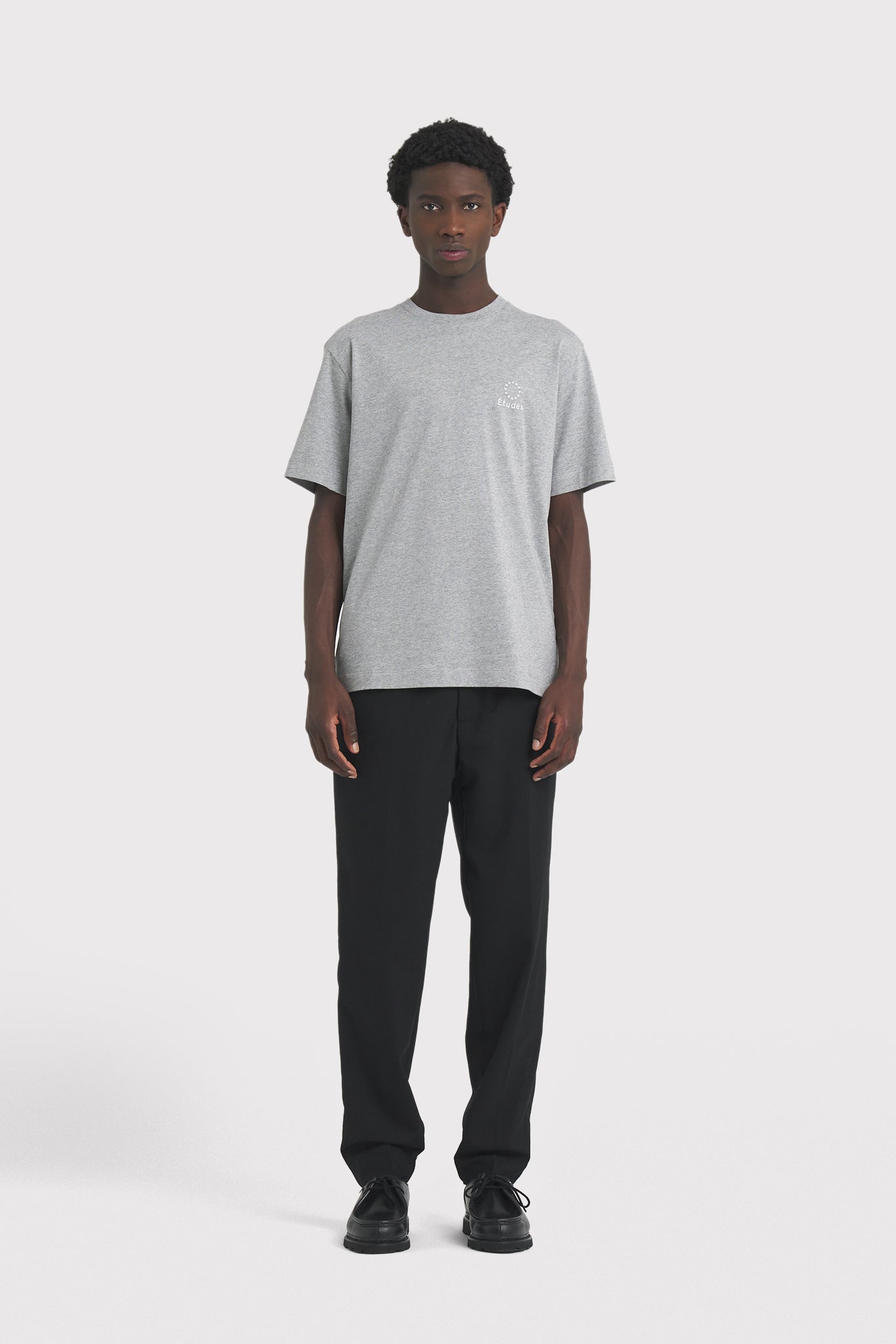 ÉTUDES WONDER LOGO HEATHER GREY T-SHIRTS 1
