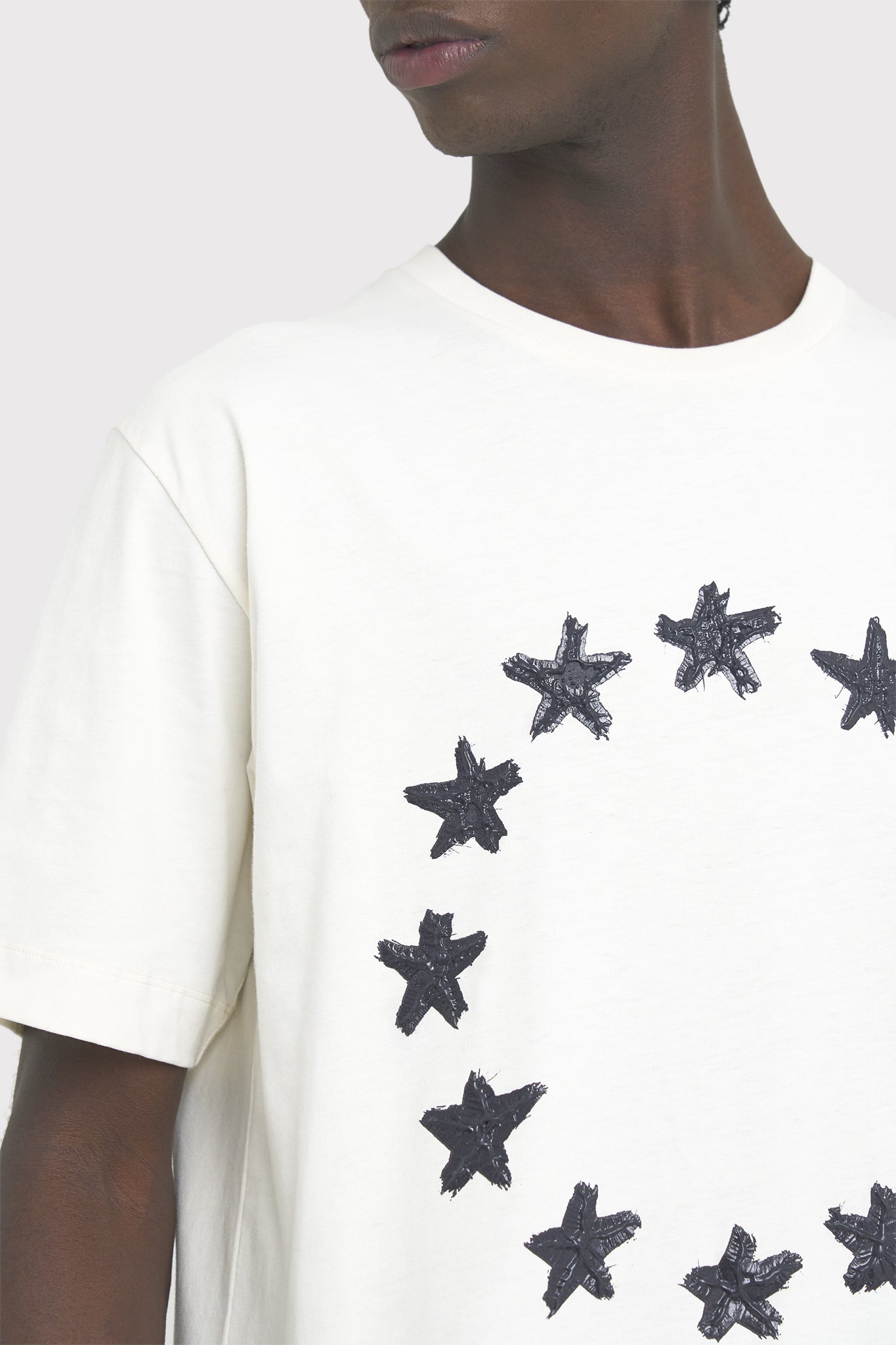 ÉTUDES WONDER PAINTED STARS OFFWHITE T-SHIRTS 4