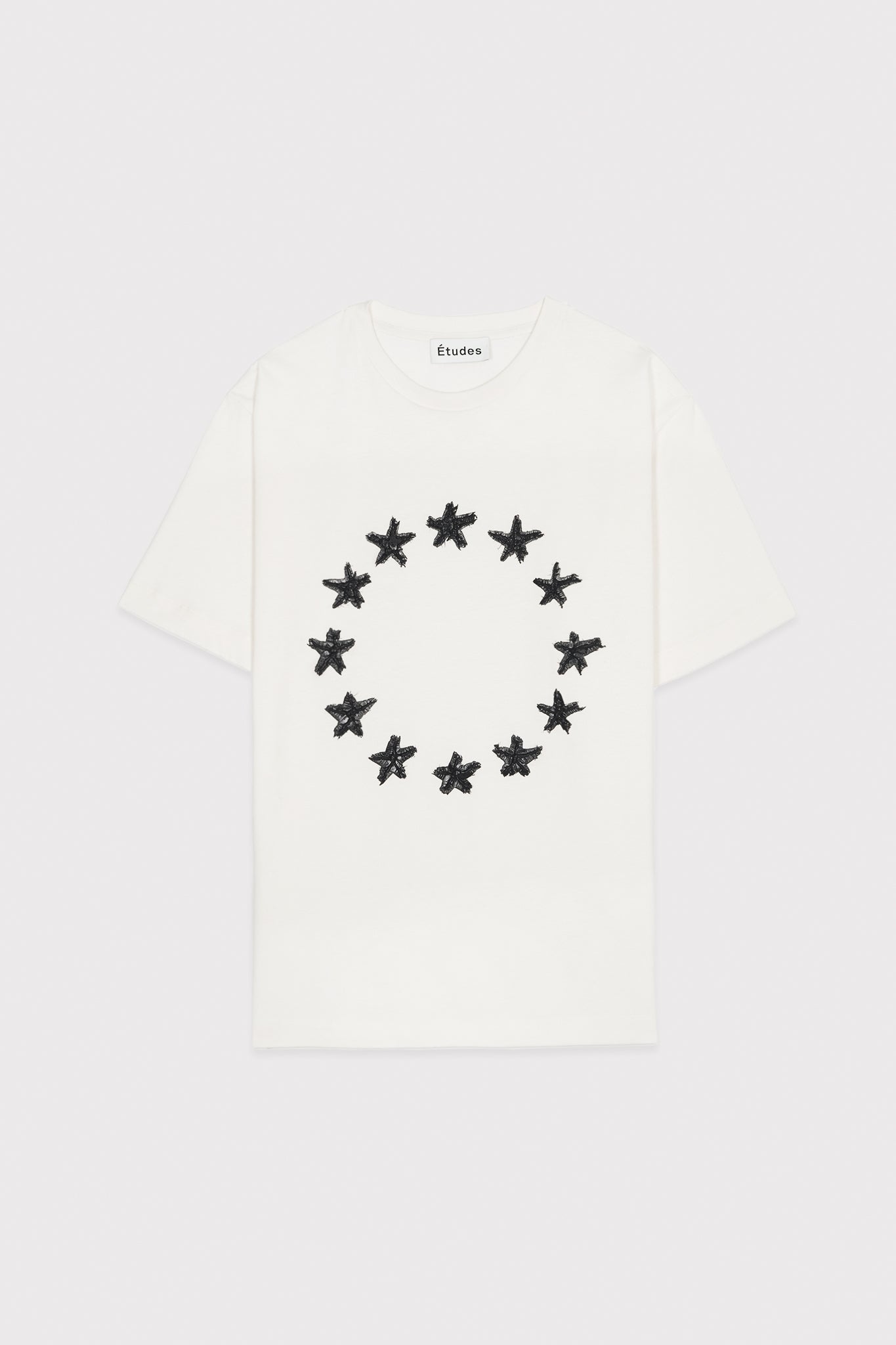 ÉTUDES WONDER PAINTED STARS OFFWHITE T-SHIRTS 2