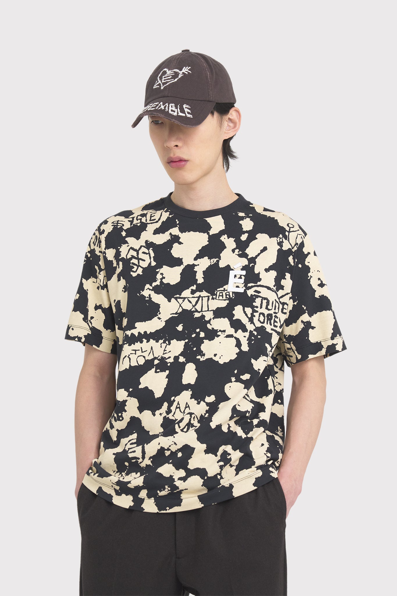 ÉTUDES WONDER PATCH ALLOVER TREE BARK T-SHIRTS 3