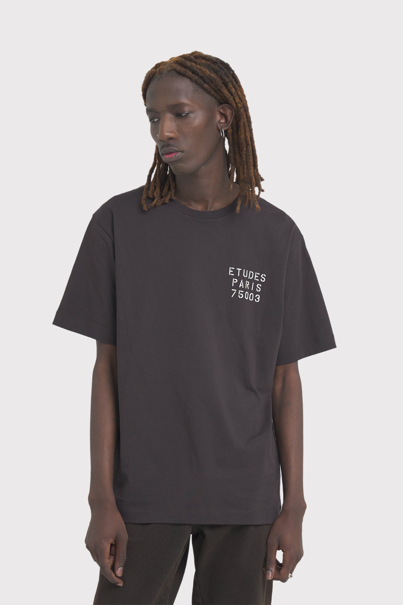 ÉTUDES WONDER SMALL STENCIL DK BROWN T-SHIRTS 3