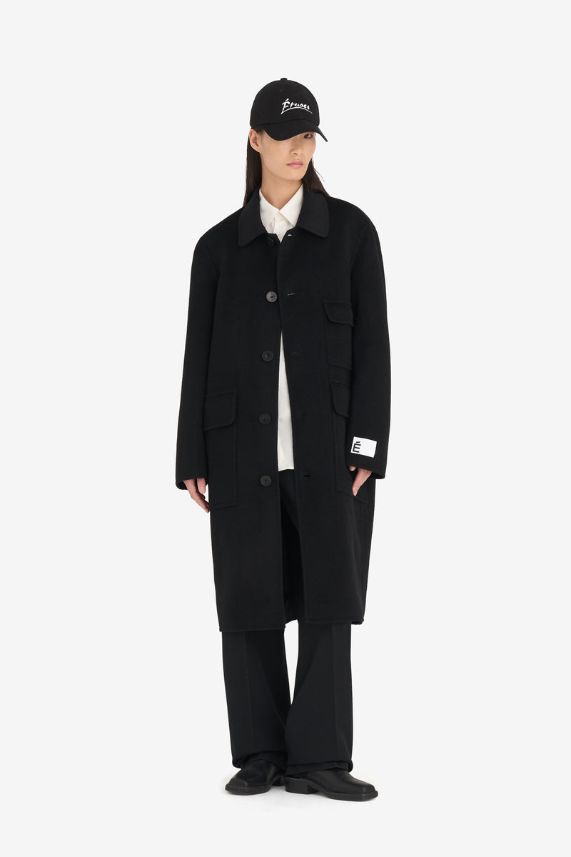 CLASSIC WOOL COAT BLACK 2