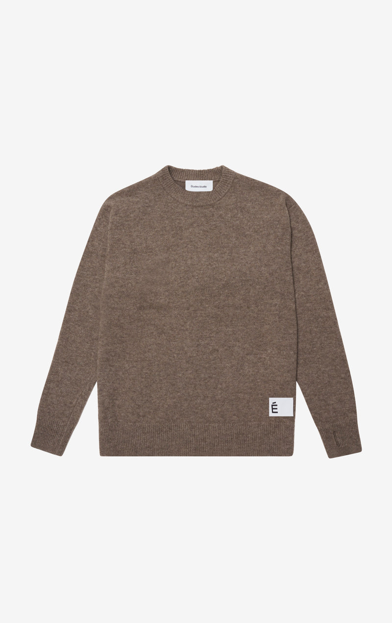 ETUDES STUDIO ROUND NECK DARK BROWN 1