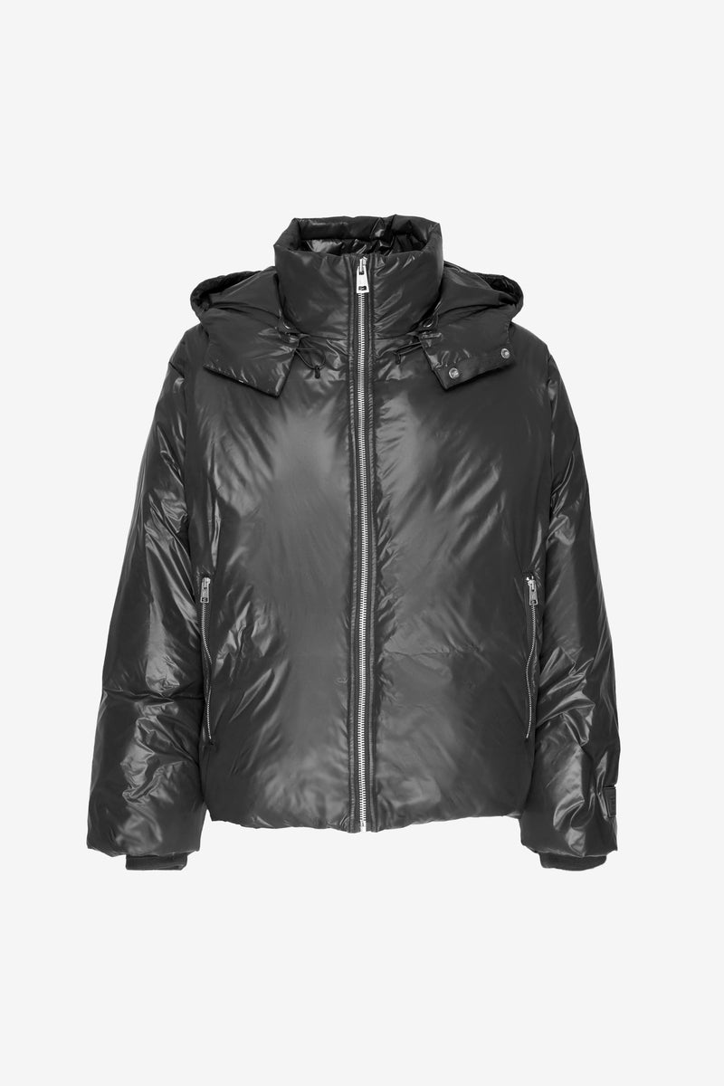 BOXY DOWN JACKET SHINY BLACK BLACK 1